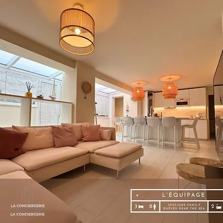 L'equipage - Grand Duplex Familial - 5min A Pied - Centre-ville